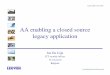 AA enabling a closed source legacy application