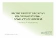 RECENT PROTEST DECISIONS ON ORGANIZATIONAL CONFLICTS OF INTEREST