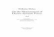 Wilhelm Weber On the Measurement of Electro-dynamic Forces sizes