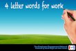 4 letter words for work