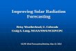 Improving Solar Radiation Forecasting - RAL | RAL home