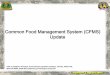Common Food Management System (CFMS) Update