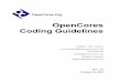 OpenCores Coding Guidelines - George Mason University