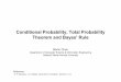 Conditional Probability, Total Probability Theorem and Bayes