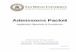 Admissions Packet - Home - San Diego University for Integrative
