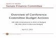 Overview of Conference Actions 2012 - Senate Finance Committee