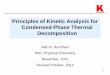 Principles of Kinetic Analysis for Condensed-Phase Thermal