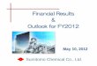 Financial Results Outlook for FY2012