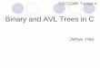 Binary and AVL Trees in C