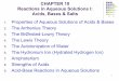 CHAPTER 10 Reactions in Aqueous Solutions I: Acids, Bases & Salts
