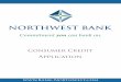 Consumer Credit Application - Northwest Bank