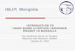 Index Based Livestock Insurance Project, Mongolia