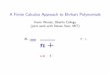 A Finite Calculus Approach to Ehrhart Polynomials