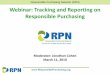 Responsible Purchasing Network (RPN) Webinar: Tracking and