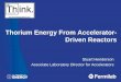 Thorium Energy From Accelerator- Driven Reactors