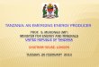 TANZANIA: AN EMERGING ENERGY PRODUCER - Chatham House