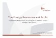 The Energy Renaissance & MLPs