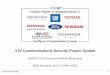 V2V Communications Security Project Update