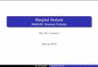 Marginal Analysis - Math165: Business Calculus