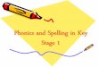 Phonics and Spelling in Key Stage 1