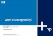 What is Manageability - linux.conf.au Systems Administration