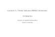 Lecture 1: Finite Volume WENO Schemes