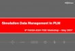 Simulation Data Management in PLM