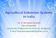 Agricultural Extension Systems in India