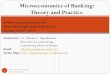 Microeconomics of Banking: Theory and Practice