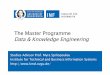 The Master Programme Data & Knowledge Engineering