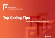 Top Coding Tips - SAS