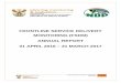 FRONTLINE SERVICE DELIVERY MONITORING (FSDM) ANNUAL …
