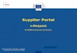 Supplier Portal - Europa