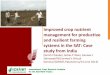 Improved crop nutrient management for productive and 