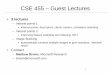 CSE 455 – Guest Lectures