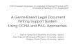 A Genre-Based Legal Document Writing Support System Using …