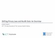 Shifting Privacy Laws and Health Data: An Overview