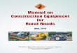 MORD 19: Manual on Construction Equipment for Rural Roads