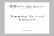 Sunday School Lesson - Word For Life Says… – Bible 