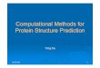 Computational Methods for Protein Structure Prediction