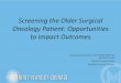 Screening the Older Surgical Oncology Patient