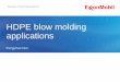 HDPE blow molding applications - Interpolimeri S.p.A