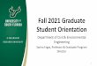 Fall 2021 Graduate Student Orientation - usf.edu