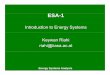 Introduction to Energy Systems Keywan Riahi riahi@iiasa.ac