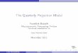 The Quarterly Projection Model - CERGE-EI