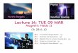 Lecture 14: TUE 09 MAR - LSU