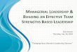 MANAGERIAL LEADERSHIP BUILDING AN E T STRENGTHS BASED 