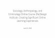 Sociology, Anthropology, and Criminology Online Course (Re 