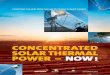 CONCENTRATED SOLAR THERMAL POWER â€“ NOW