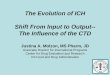 The Evolution of ICH Shift From Input to Output-- The 